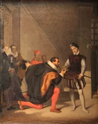 Don Pedro de Toledo kust het zwaard van Hendrik IV
